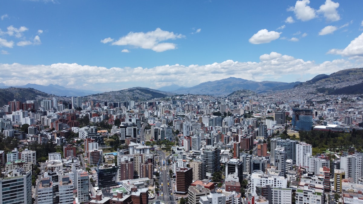 Quito, Ecuador — colonial city and Andes mountains